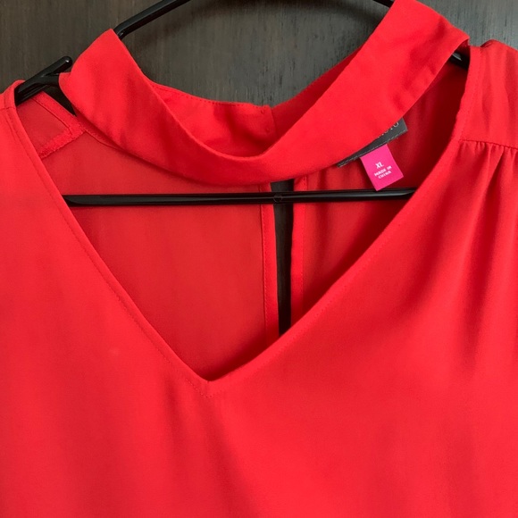 Vince Camuto XL Red/Orange Blouse - Picture 1 of 3